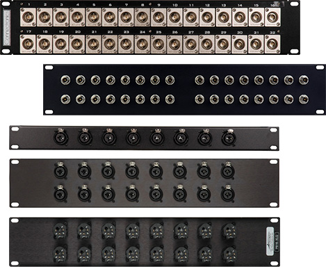 My Custom Shop CTX-16XMXF XLR Feedthru 1RU Patch Panel